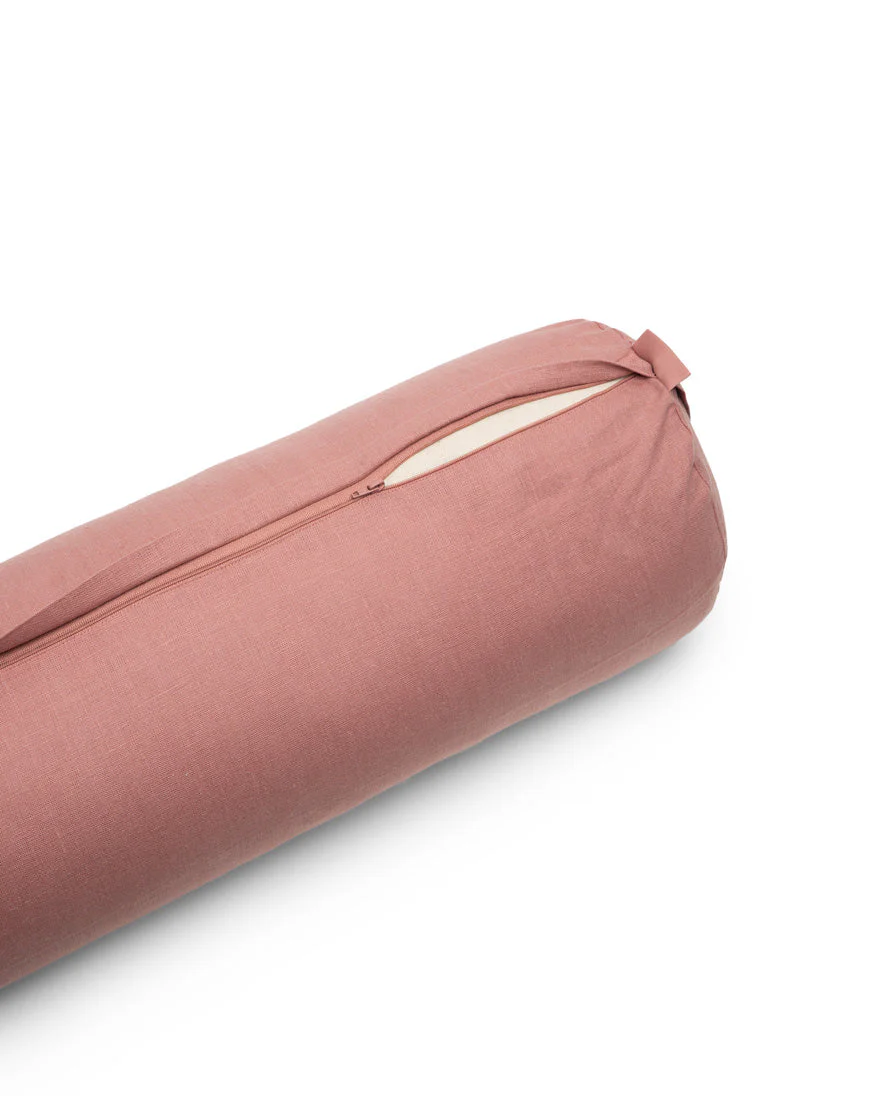 linen cylindrical bolster - Image 3