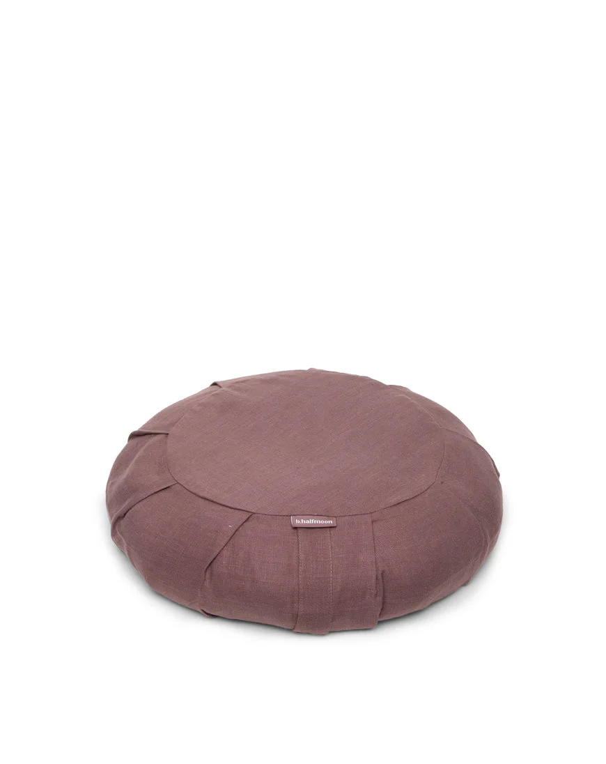 linen round meditation cushion - Image 6