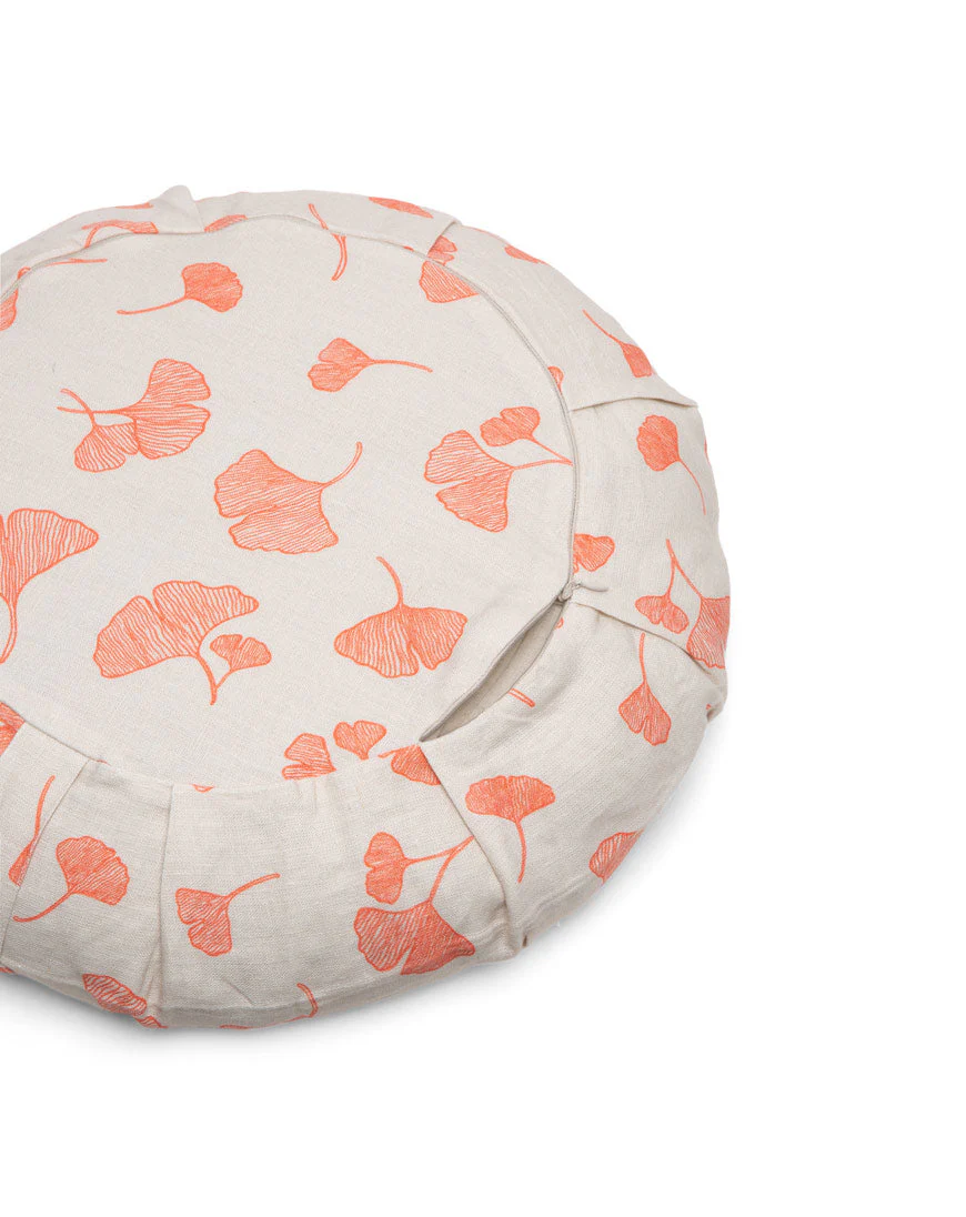 linen round meditation cushion collab - Image 4